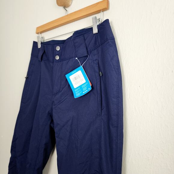NWT Columbia Bugaboo Omni-Heat Ski Snow Pants Waterproof Navy Blue Small Short - Picture 9 of 15